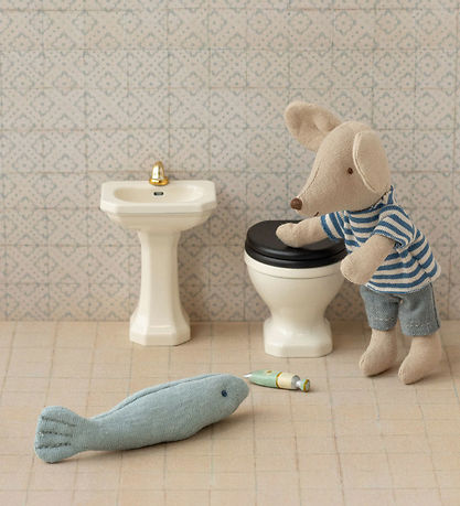 Maileg Miniature Bathroom Sink - Mouse - Off White