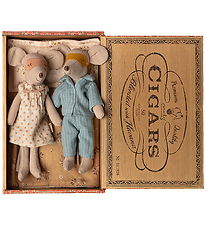 Maileg Mouse - Mom and Dad - I Cigar box