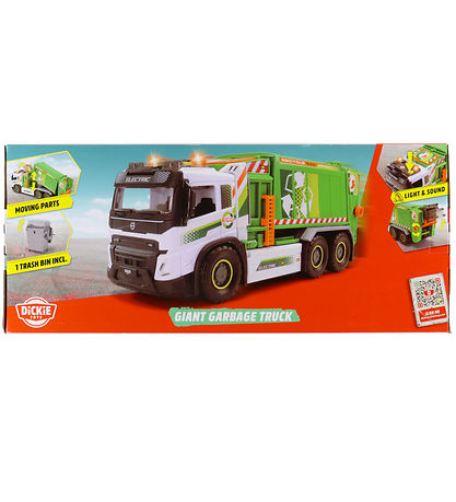 Machine de travail Dickie Toys - Grand Camion poubelle - Lumière Machine de travail Dickie Toys - Grand Camion poubelle - Lumière