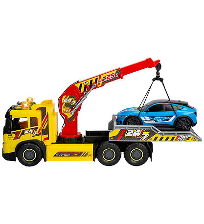 Dickie Toys Truck - Giant Tow/Ford Mustang - Light/Sound