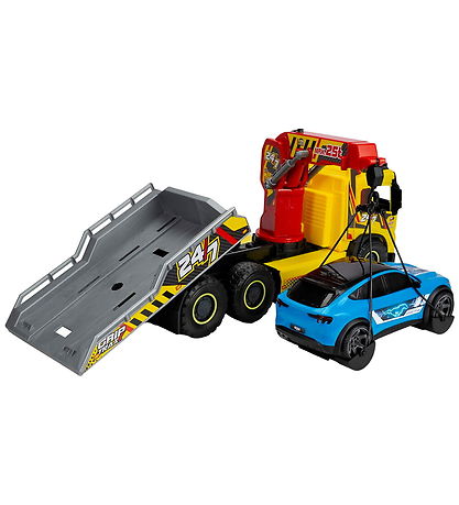 Dickie Toys Truck - Giant Tow/Ford Mustang - Light/Sound
