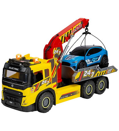 Dickie Toys Truck - Giant Tow/Ford Mustang - Light/Sound