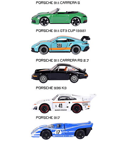 Voitures Majorette - Porsche - 5 Pack Voitures Majorette - Porsche - 5 Pack