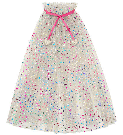 Cape Mimi & Lula - Tulle - Beige Rainbow Hearts Cape Mimi & Lula - Tulle - Beige Rainbow Hearts