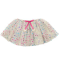 Mimi & Lula Tulle skirt - Beige Rainbow Hearts