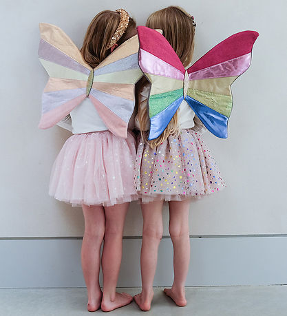 Mimi & Lula Tulle skirt - Beige Rainbow Hearts