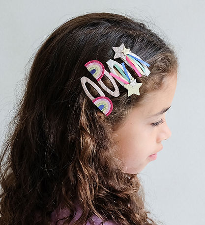 Mimi & Lula Hair Clips - 4-Pack - Disco Over The Ranbow Dancing 