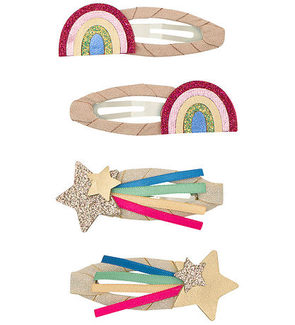 Mimi & Lula Hair Clips - 4-Pack - Disco Over The Ranbow Dancing 