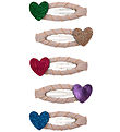 Mimi & Lula Hair Clips - 5-Pack - Mini Jazzy Heart Dancing Queen