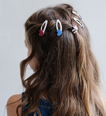Pinces à Cheveux Mimi & Lula - 5 Pack - 4 cm - Mini Jazzy Heart  Pinces à Cheveux Mimi & Lula - 5 Pack - 4 cm - Mini Jazzy Heart