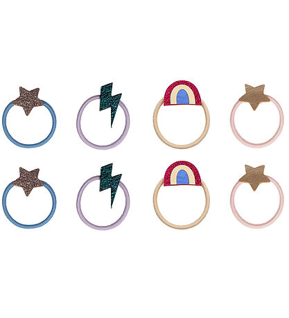 Mimi & Lula Elastic Hair Bands - 8-Pack - Mini Rainbow Dancing Q