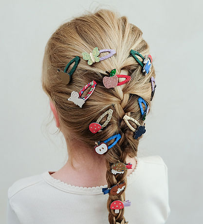 Mimi & Lula Hair Clips - 5-Pack - Mini Fruity Mushroom Village