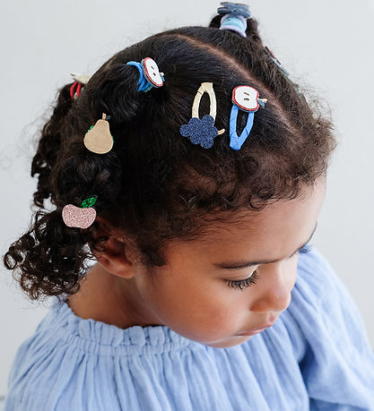 Mimi & Lula Hair Clips - 5-Pack - Mini Fruity Mushroom Village