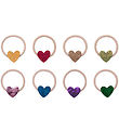 Mimi & Lula Elastic Hair Bands - 8-Pack - Mini Jazzy Heart Danci