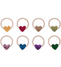 Mimi & Lula Elastic Hair Bands - 8-Pack - Mini Jazzy Heart Danci