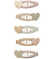 Mimi & Lula Hair Clips - 5-Pack - Mini Heart Shimmer Enchanted
