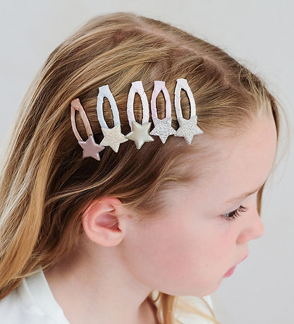 Mimi & Lula Hair Clips - 5-Pack - Mini Stellina Shimmer Enchante