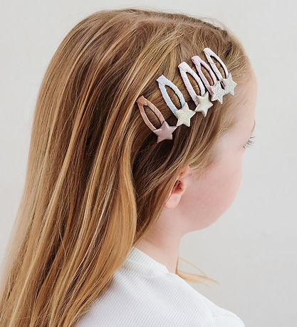 Mimi & Lula Hair Clips - 5-Pack - Mini Stellina Shimmer Enchante