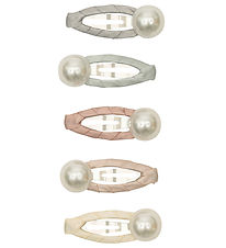 Mimi & Lula Hair Clips - 5-Pack - Mini Pearly Enchanted