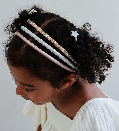Mimi & Lula Elastic Hair Bands - 8-Pack - Mini Stellina Shimmer 