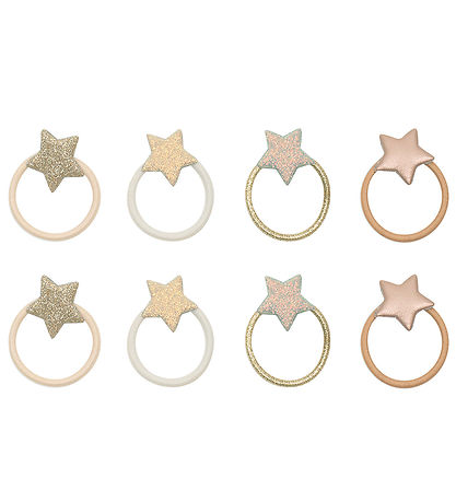 Mimi & Lula Elastic Hair Bands - 8-Pack - Mini Stellina Shimmer 