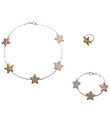 Mimi & Lula Schmuckset - Halskette/Armband/Ring - Star Silber