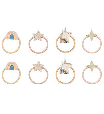 Mimi & Lula Elastic Hair Bands - 8-Pack - Mini Unicorn Celeste
