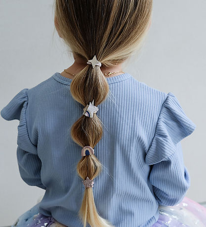 Mimi & Lula Elastic Hair Bands - 8-Pack - Mini Unicorn Celeste