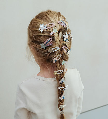 Mimi & Lula Elastic Hair Bands - 8-Pack - Mini Unicorn Celeste