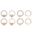 Mimi & Lula Elastic Hair Bands - 8-Pack - Mini Heart Shimmer Enc
