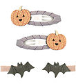 Mimi & Lula Hair Clips - 4-Pack - Pumpkin & Bat Halloween