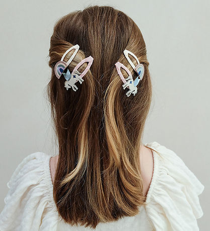 Mimi & Lula Hair Clips - 4-Pack - Winged Unicorn Celeste