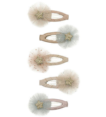Mimi & Lula Hair Clips - 5-Pack - Mini Tulle Enchanted