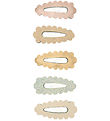 Mimi & Lula Hair Clips - 5-Pack - Mini Metallic Scallop