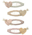 Mimi & Lula Hair Clips - 4-Pack - 5 cm - Cupid Heart Mimi & Lula Hair Clips - 4-Pack - 5 cm - Cupid Heart