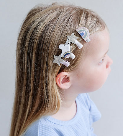 Mimi & Lula Hair clips - 8-Pack - Mini Unicorn Celeste