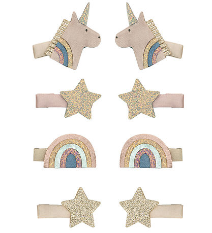 Mimi & Lula Hair clips - 8-Pack - Mini Unicorn Celeste