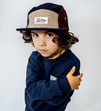 Casquette Lil'Boo Copenhagen - Laine/Polyester - Marron/Marine Casquette Lil'Boo Copenhagen - Laine/Polyester - Marron/Marine