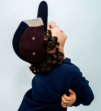 Casquette Lil'Boo Copenhagen - Laine/Polyester - Marron/Marine Casquette Lil'Boo Copenhagen - Laine/Polyester - Marron/Marine