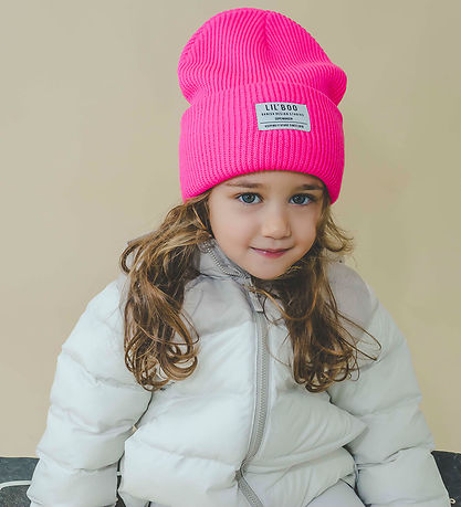 Lil'Boo Copenhagen Beanie - Knitted - Neon Pink