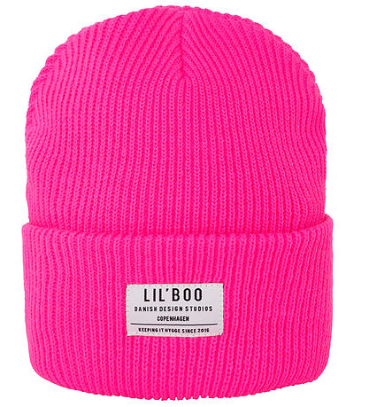 Lil'Boo Copenhagen Beanie - Knitted - Neon Pink