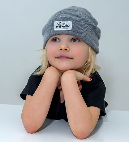 Lil'Boo Copenhagen Beanie - Knitted - Wool - Light Grey