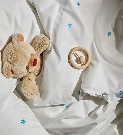 Juna Beddengoed - Daisy - Junior - Wit/Licht Blauw