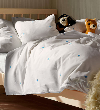 Juna Beddengoed - Daisy - Junior - Wit/Licht Blauw