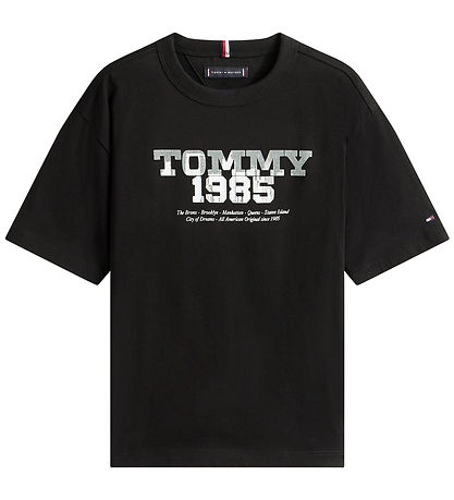 T-Shirt Tommy Hilfiger - 1985 Graphique Imprimé - Black T-Shirt Tommy Hilfiger - 1985 Graphique Imprimé - Black