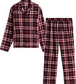 Tommy Hilfiger Pyjamasetti - Straight - Tartan Reiker Burgundinp