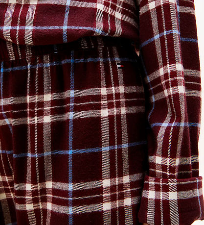 Tommy Hilfiger Pyjama Set - Straight - Tartan Reiker Burgundy re
