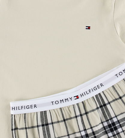 Tommy Hilfiger Pyjama Set - Flannel - Newsprint/Tartan Newsprint