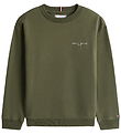 Tommy Hilfiger Sweatshirt - Mini Corp - Pewter Green Tommy Hilfiger Sweatshirt - Mini Corp - Pewter Green