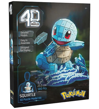 4D Puzzles Palapeli - Pokémon 30 cm - Squirtle